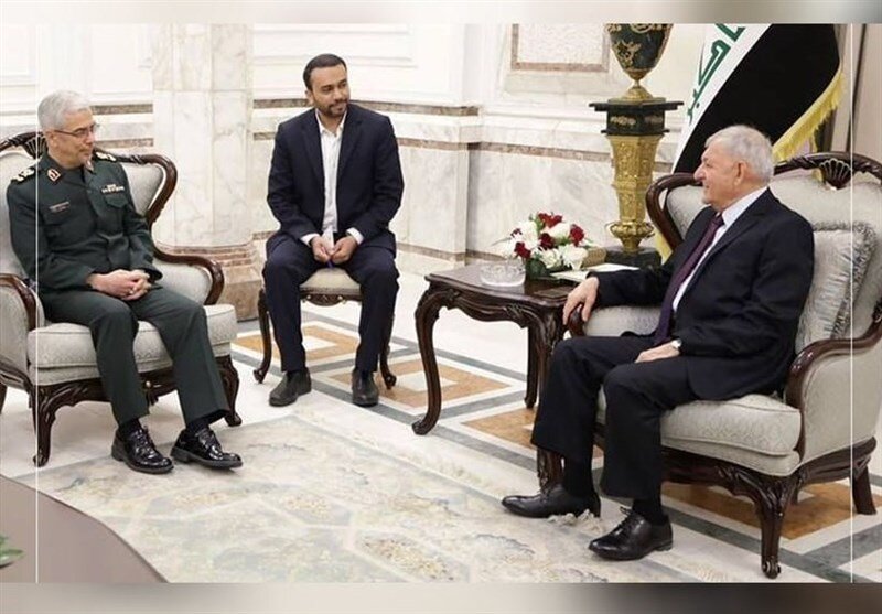 سرلشکر باقری با رئیس‌جمهور عراق دیدار کرد