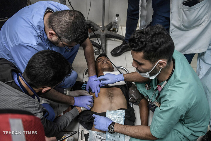 Khan Younis hospital stretched by influx of patients as Israel bombs Gaza