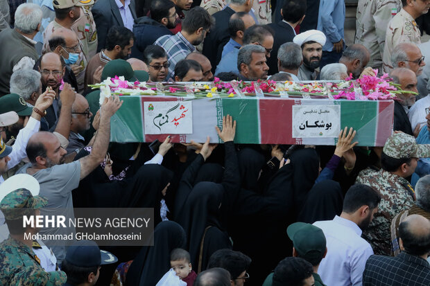 برنامه‌های تشییع شهدا در استان بوشهر