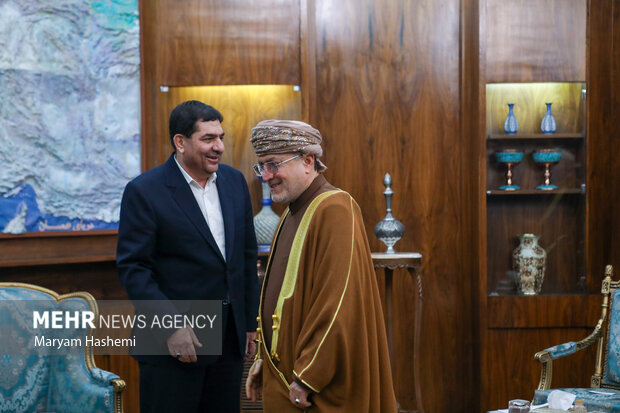 Iran's 1st VP and Omani trade minister's meeting