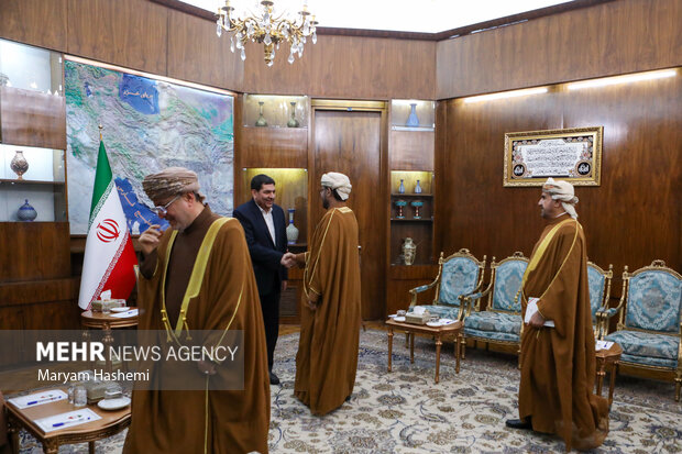 Iran's 1st VP and Omani trade minister's meeting