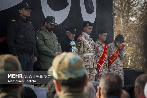 تشییع پیکر مطهر ۵ شهید گمنام در شاهرود