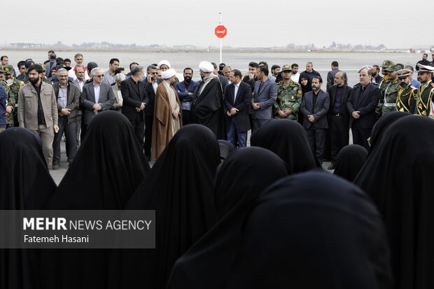 ورود پیکر مطهر دوازده شهید گمنام