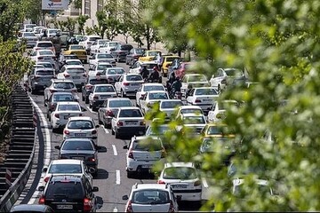 ترافیکی نیمه سنگین و روان در معابر پایتخت