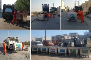 خرید و جانمایی مخازن جدید زباله در سطح شهر بوشهر