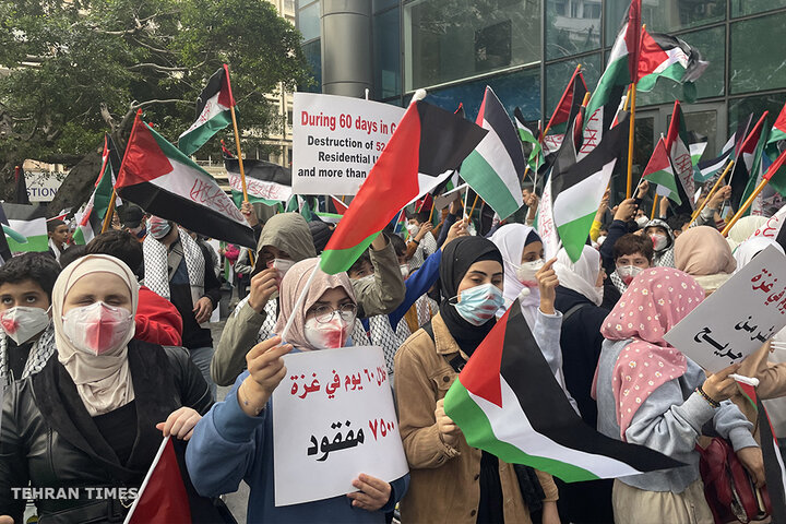 Protesters in Arab countries rally in solidarity with Palestinians in Gaza