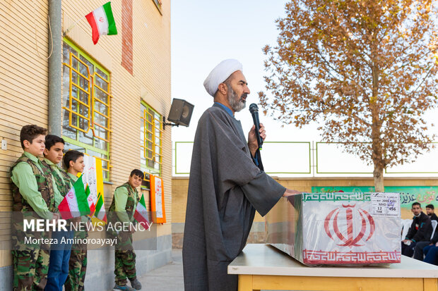 مراسم تشییع شهید گمنام در نیشابور