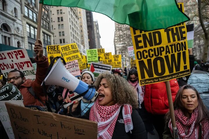 New York protesters slam US veto of Gaza ceasefire resolution