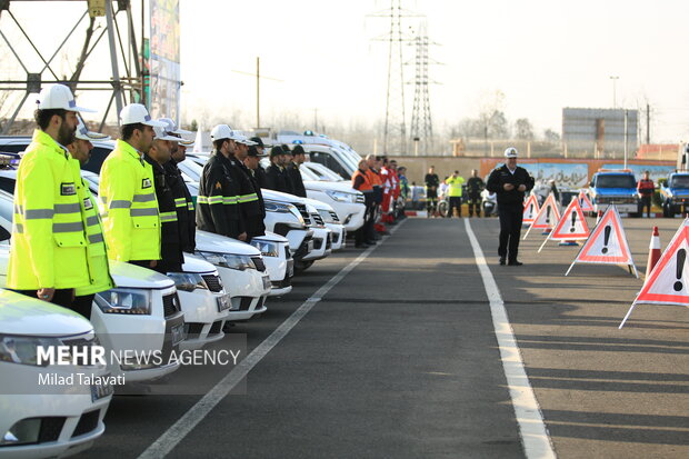 رزمایش طرح زمستانه پلیس در گیلان