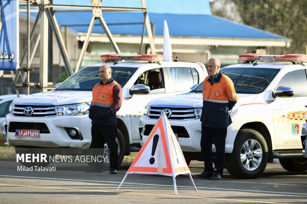 رزمایش طرح زمستانه پلیس در گیلان