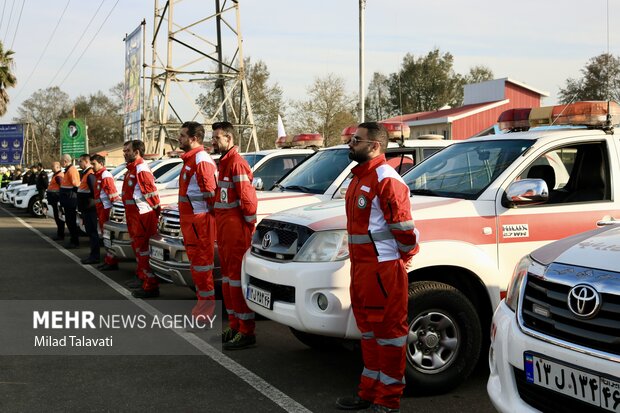 رزمایش طرح زمستانه پلیس در گیلان