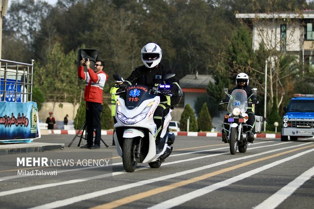 رزمایش طرح زمستانه پلیس در گیلان