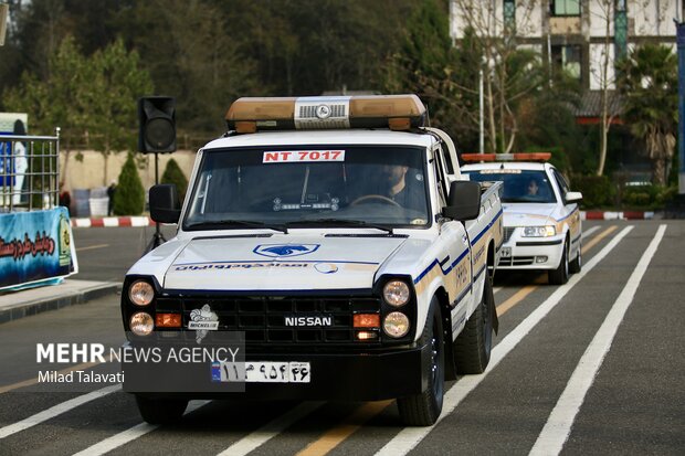 رزمایش طرح زمستانه پلیس در گیلان