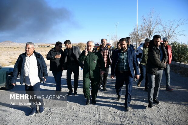 آتش سوزی در منطقه ویژه اقتصادی بیرجند