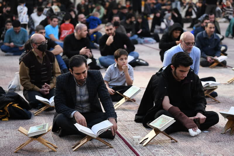 تصاویری از محفل انس با قرآن در حرم عبدالعظیم حسنی(ع)