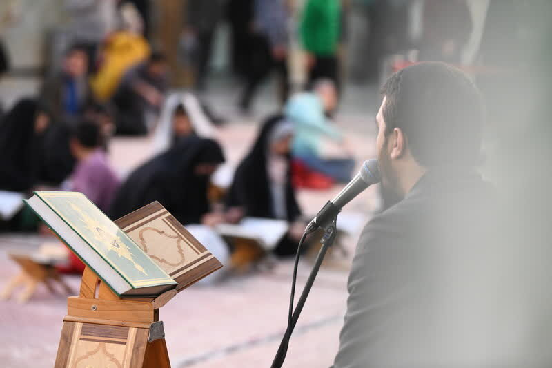 تصاویری از محفل انس با قرآن در حرم عبدالعظیم حسنی(ع)