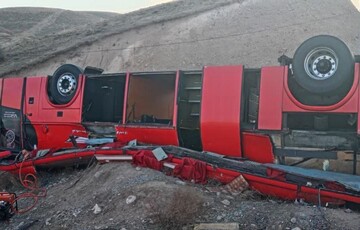 Bus overturn in southeast Iran leaves 46 killed, injured