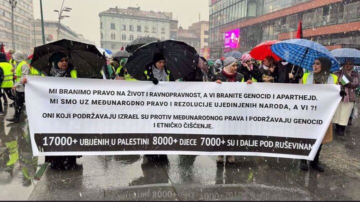 Thousands attend pro-Palestine rallies in Bosnia, Serbia
