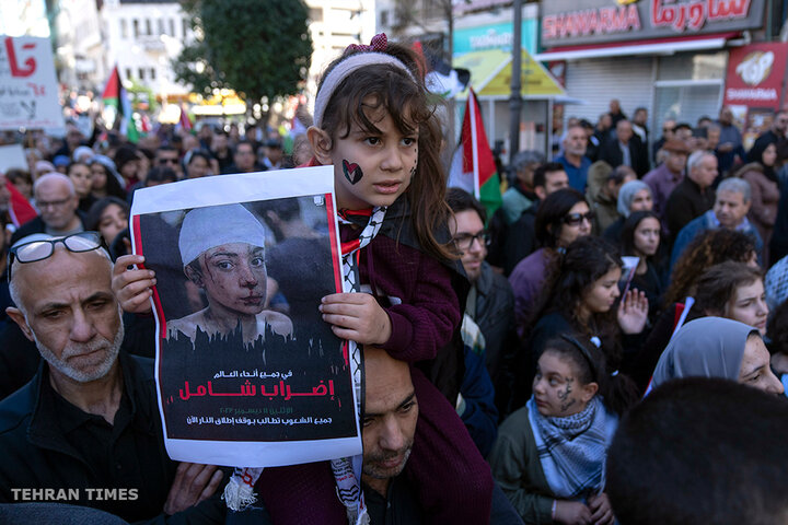 Palestinians strike, protest in occupied West Bank in support of Gaza
