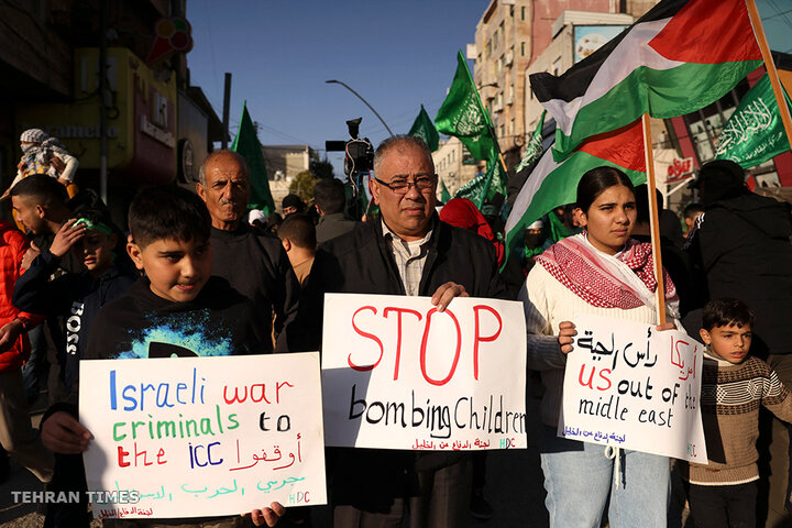 Palestinians strike, protest in occupied West Bank in support of Gaza