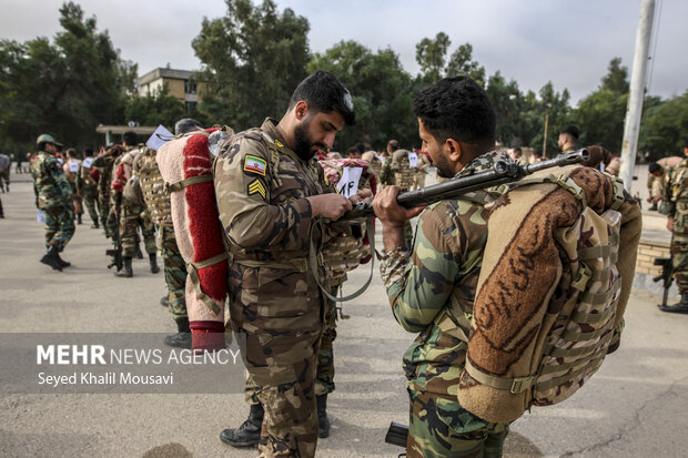 پیاده روی رزمی مهندسی  گروه مهندسی رزمی 422 نزاجا