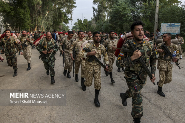 پیاده روی رزمی مهندسی  گروه مهندسی رزمی 422 نزاجا