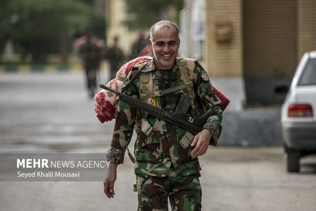 پیاده روی رزمی مهندسی  گروه مهندسی رزمی 422 نزاجا