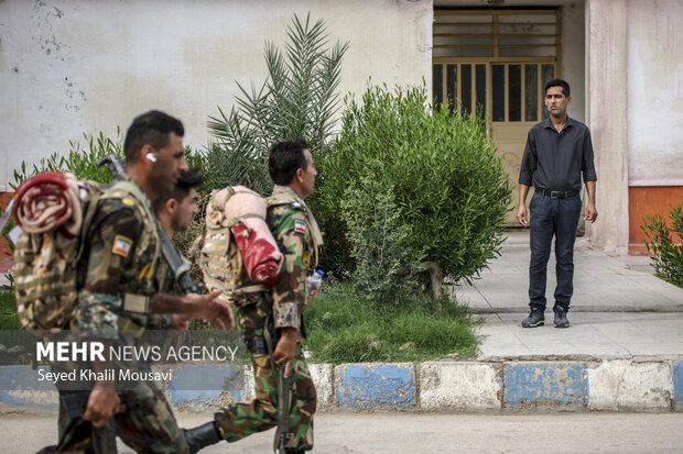 پیاده روی رزمی مهندسی  گروه مهندسی رزمی 422 نزاجا