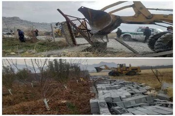 قلع و قمع ۱۸ مورد ساخت و ساز غیرمجاز در کرمانشاه