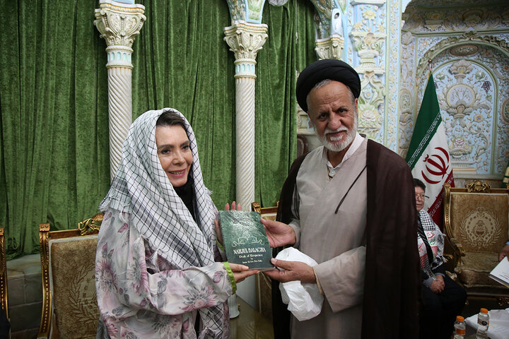 سفرای ۴ کشور آمریکای جنوبی در حرم بانوی کرامت حضور یافتند تصاویر