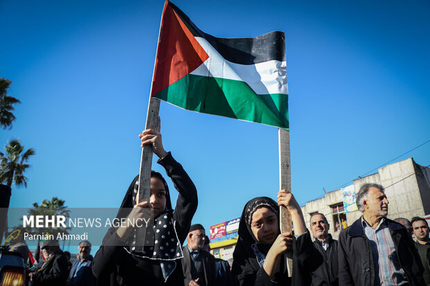 راهپیمایی آملی ها در حمایت از مردم مظلوم فلسطین