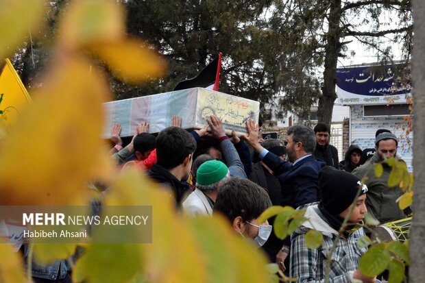 تشییع لاله گمنام فاطمی در شهرستان قوچان