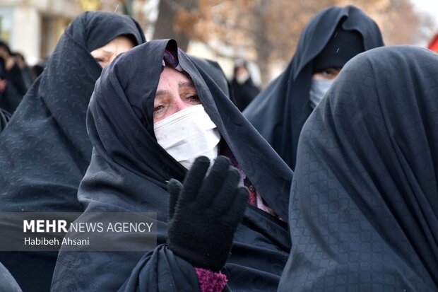 تشییع لاله گمنام فاطمی در شهرستان قوچان