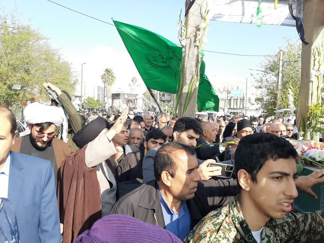 استقبال باشکوه پلدختریها از کاروان شهدای گمنام