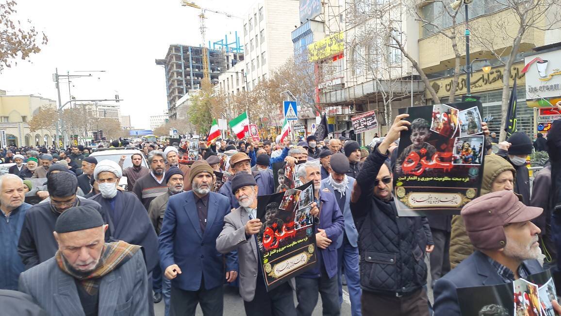 نمازگزاران مشهدی در محکومیت جنایات رژیم صهیونیستی راهپیمایی کردند
