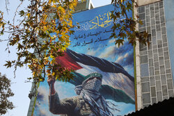 جدیدترین دیوارنگاره میدان فلسطین