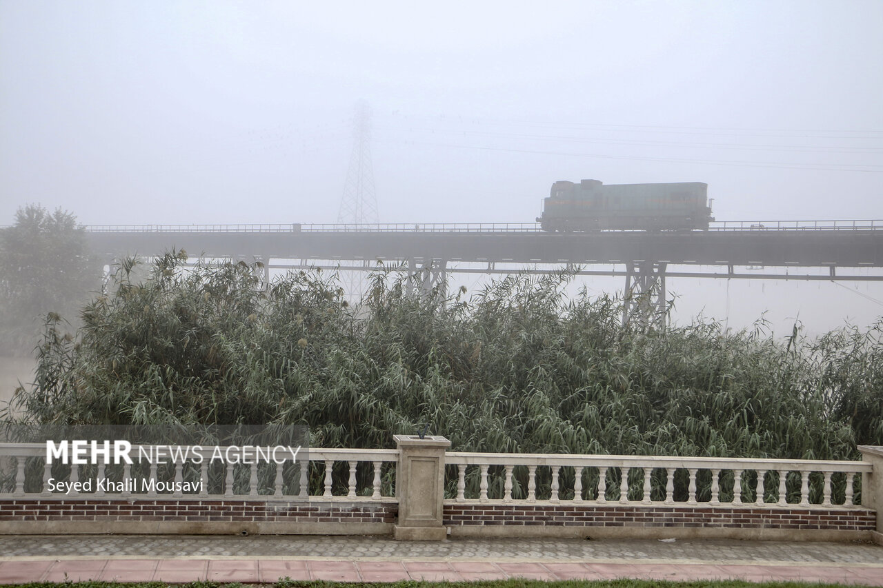 جاده‌ها در خوزستان مه آلود است