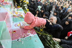 Funeral ceremony of 110 unidentified martyrs in Tehran