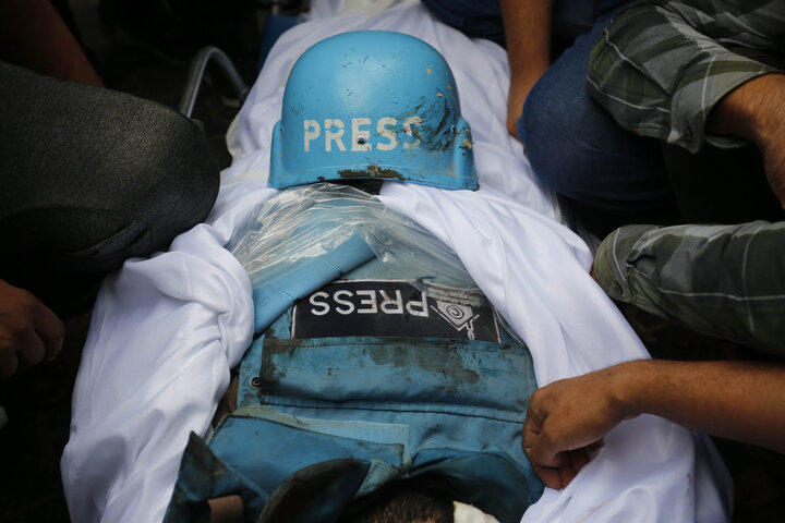 Israeli regime killing journalists to stop Gaza news coverage