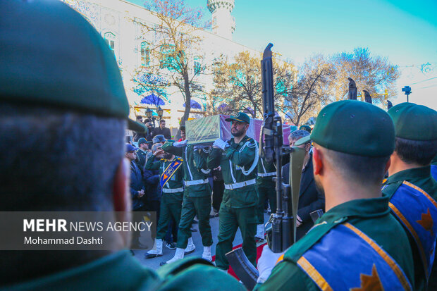 تشییع ۹شهید گمنام در اردبیل