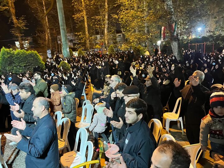 گیلانی ها در روز شهادت حضرت فاطمه زهرا (س) به سوگ نشستند