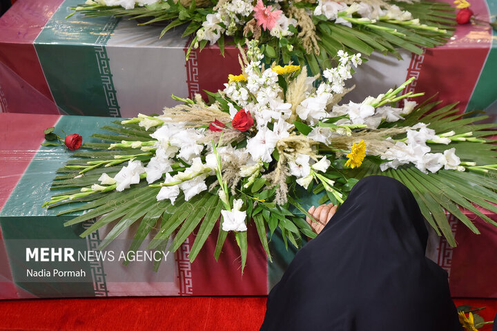 پیکر ۲ شهید گمنام در زنجان تشییع شد