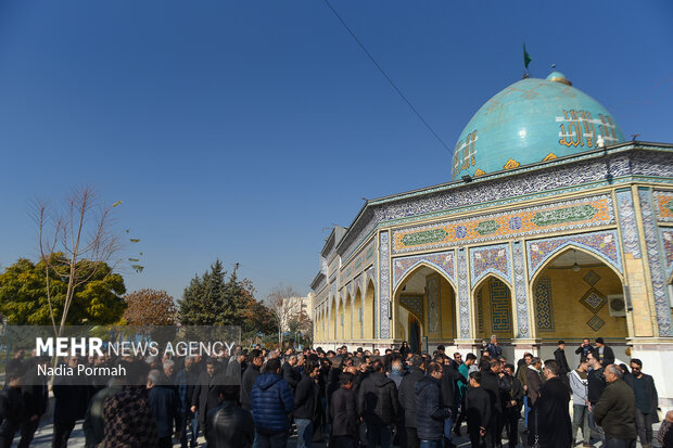 مراسم تشیع و تدفین مادر محمد حسین میثاقیان