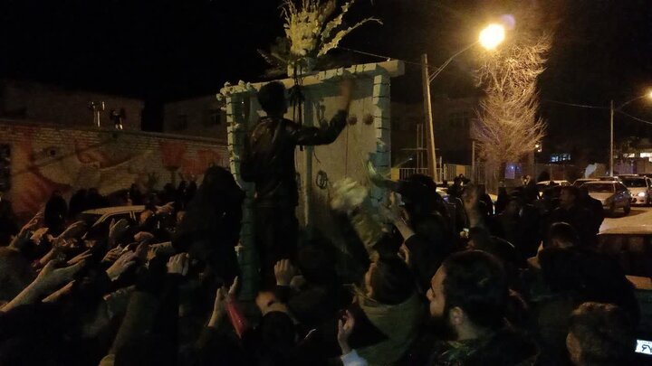 تشییع نمادین پیکر مطهر حضرت زهرا (س) در داران