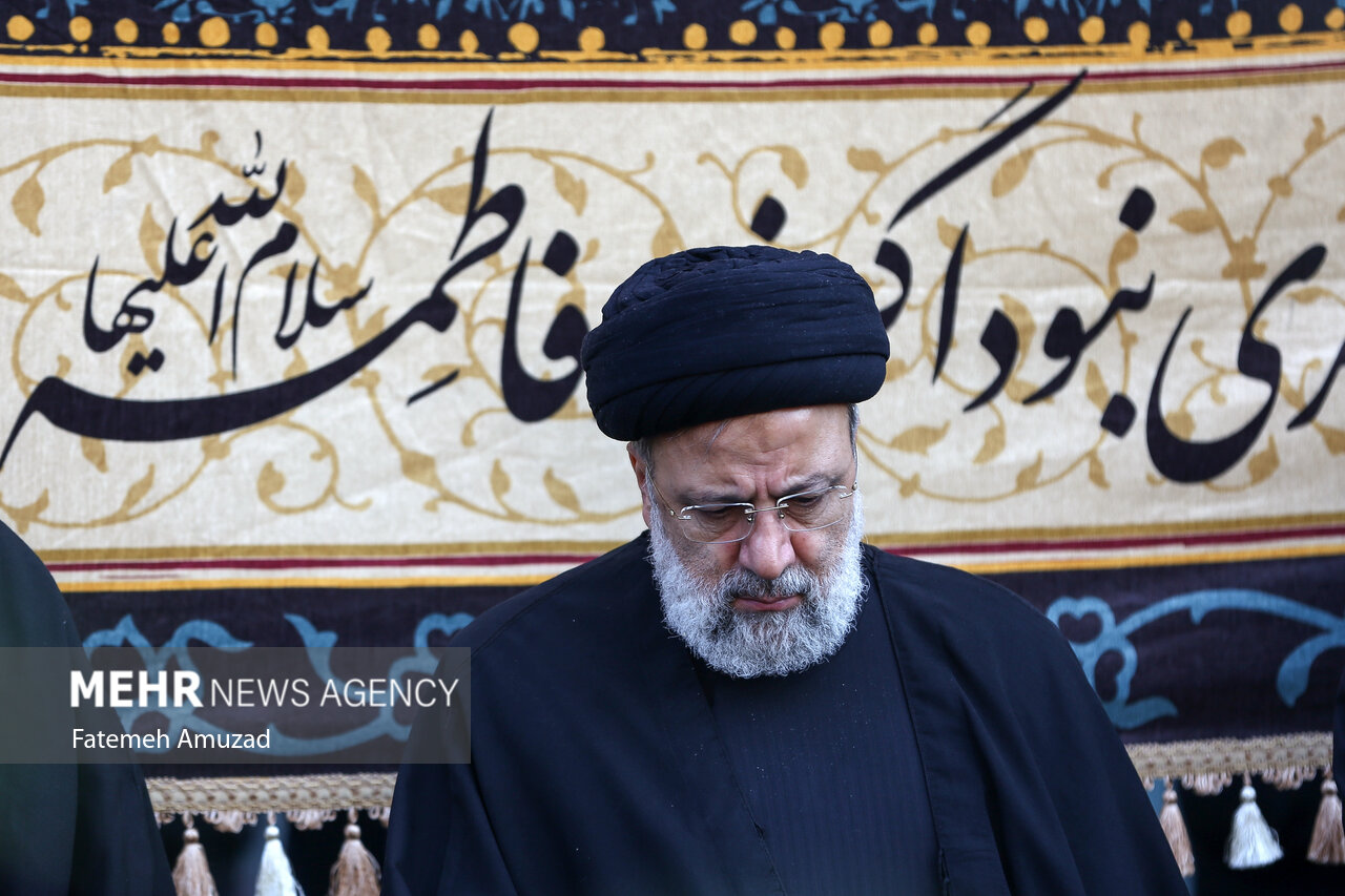 حضور رییس جمهور در اجتماع هیأتهای فاطمی در میدان هفتم تیر