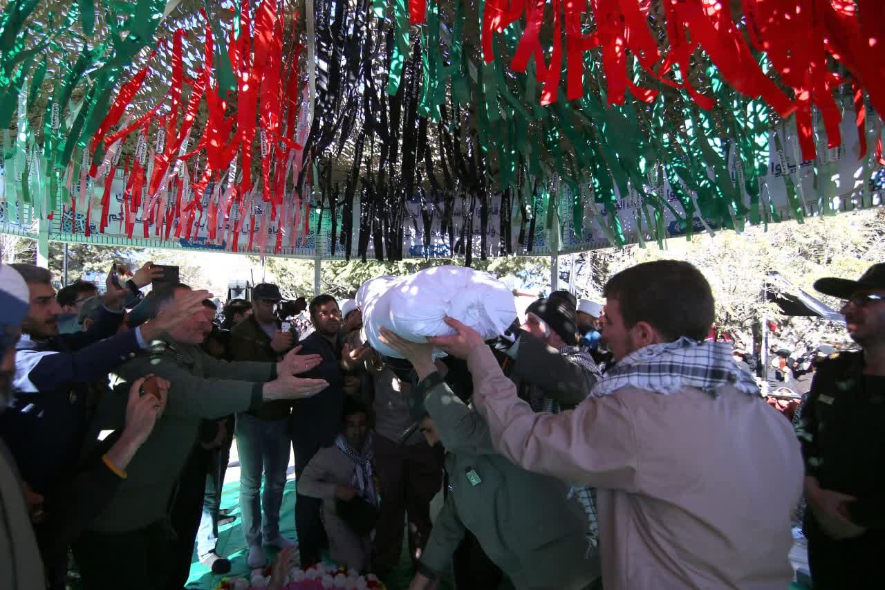 شهید گمنام مهمان علیصدر همدان/ مردم سنگ تمام گذاشتند