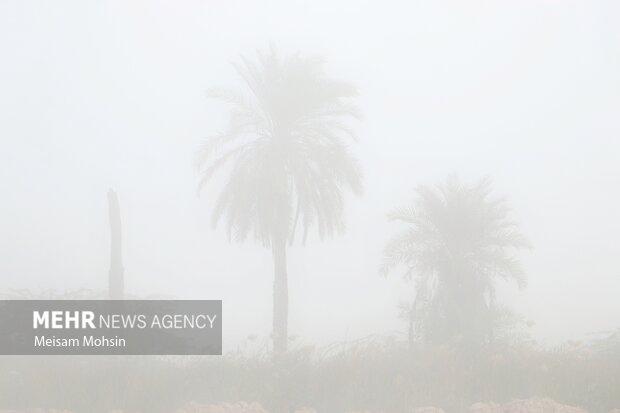 مه صبحگاهی در آبادان و خرمشهر