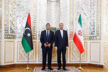 لیبیا کے نائب وزیر اعظم کی ایرانی وزیر خارجہ سے ملاقات