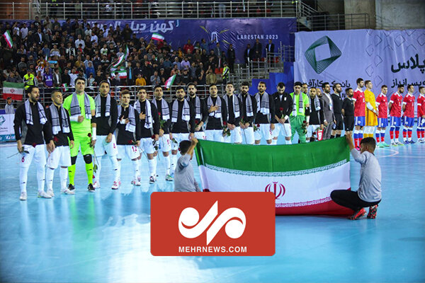 İran Milli Futsal Takımı'ndan Filistin'e destek