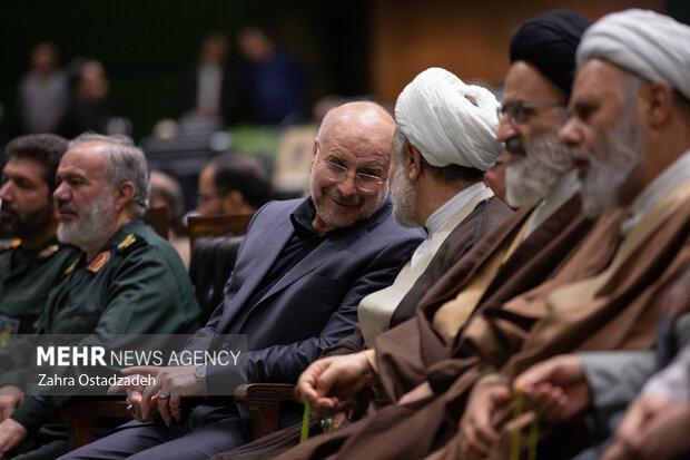 محمد باقر قالیباف رئیس مجلس شورای اسلامی در «یادواره بزرگ شهدای مجلس شورای اسلامی» حضور دارد